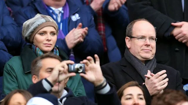 Prince Albert and  Princess Charlene