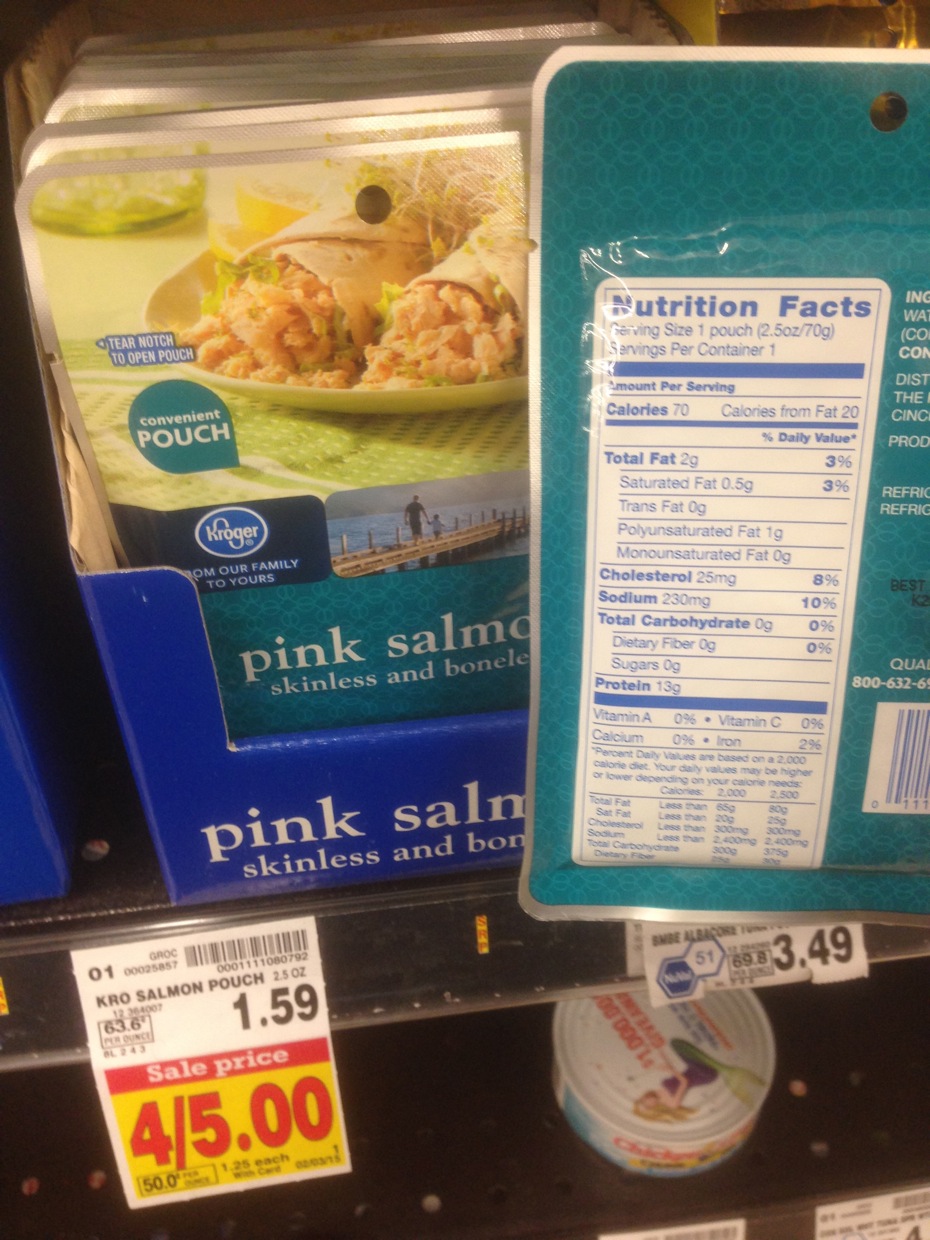 Healthy Grocery Pink Salmon, 2.5 oz Kroger