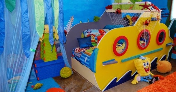 Decoración de cuartos para niños con Bob esponja - Ideas para decorar