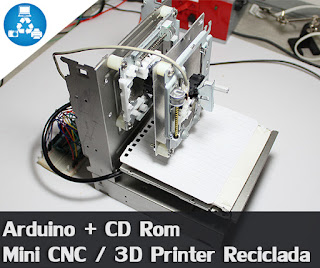 Impresora 3D Reciclada con lectores de CD y Arduino