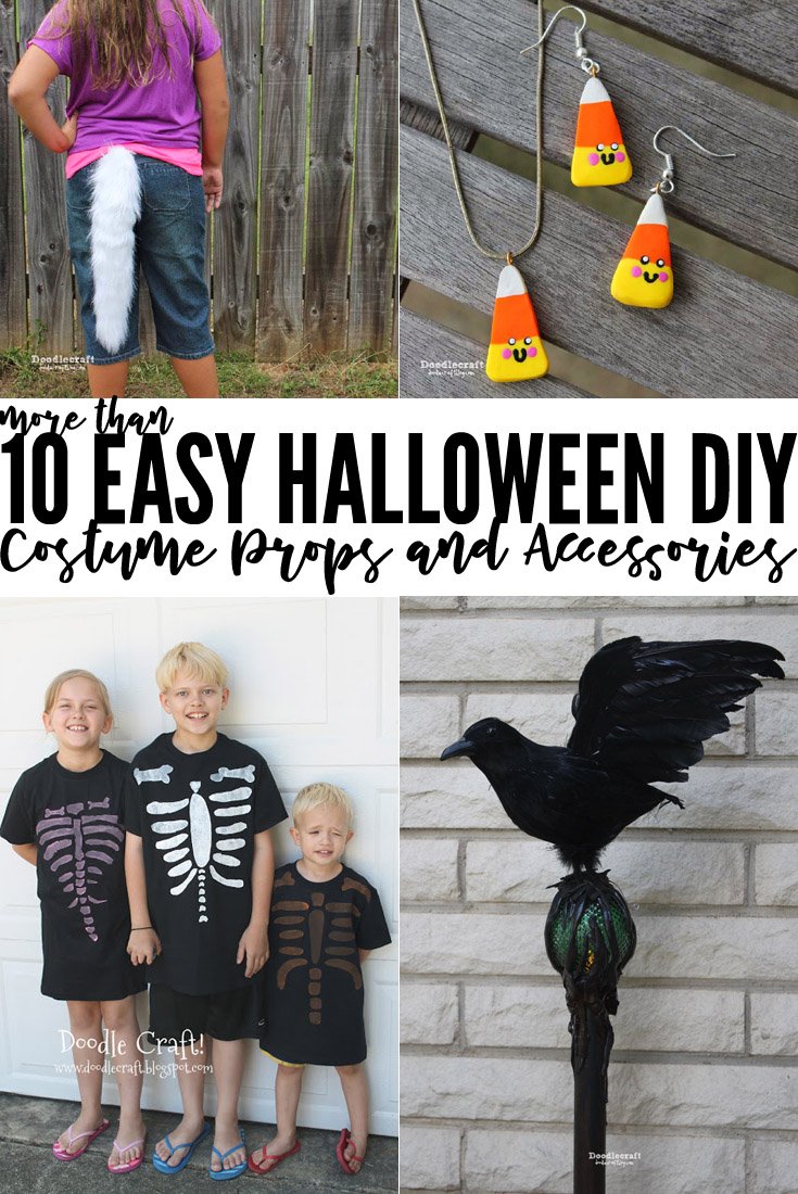 Easy Halloween DIY Costume Props + Accessories RoundUp