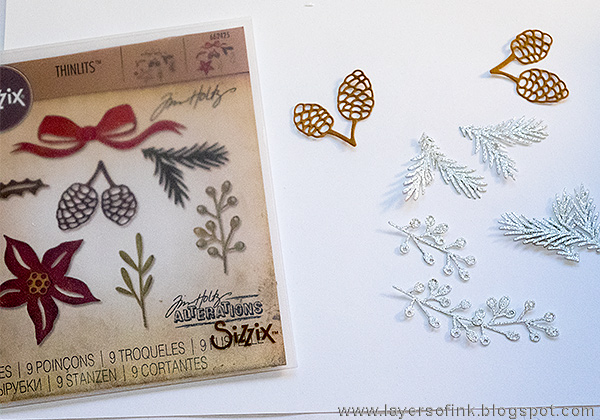 Layers of ink - Narnia December Daily Journal by Anna-Karin Evaldsson, with Sizzix Christmas dies by Tim Holtz