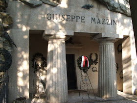 The Mazzini mausoleum at the Staglieno Cemetery in Genoa
