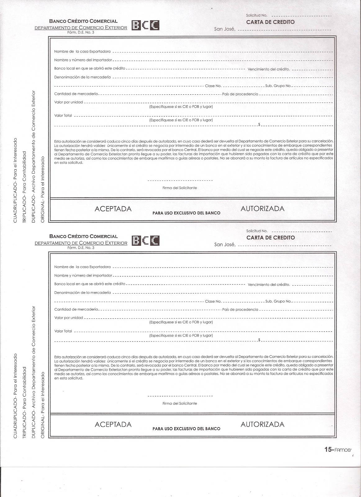 Proyecto Final Contabilidad: Décimo Tercer Documento Comercial.