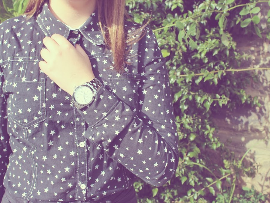 Camisa handmade estampado de estrellas