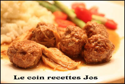 RAGOÛT DE BOULETTES «MAISON» DE VEAU recettes plats Délicieuses et light: Les boulettes de veau