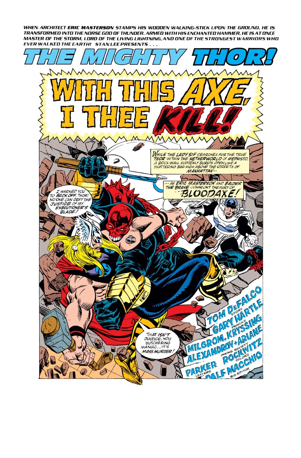 Read online Thor (1966) comic -  Issue #452 - 2