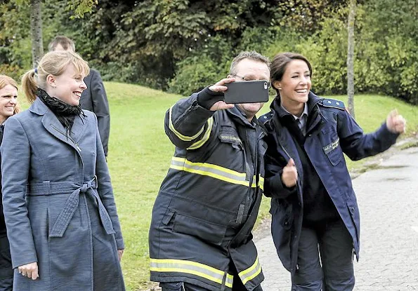 Princess Marie attended a fire prevention event (Brandøvelser) Management Agency (DEMA)