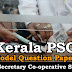 Kerala PSC Junior Clerk/Secretary Co-operative Societies Model Questions - 13