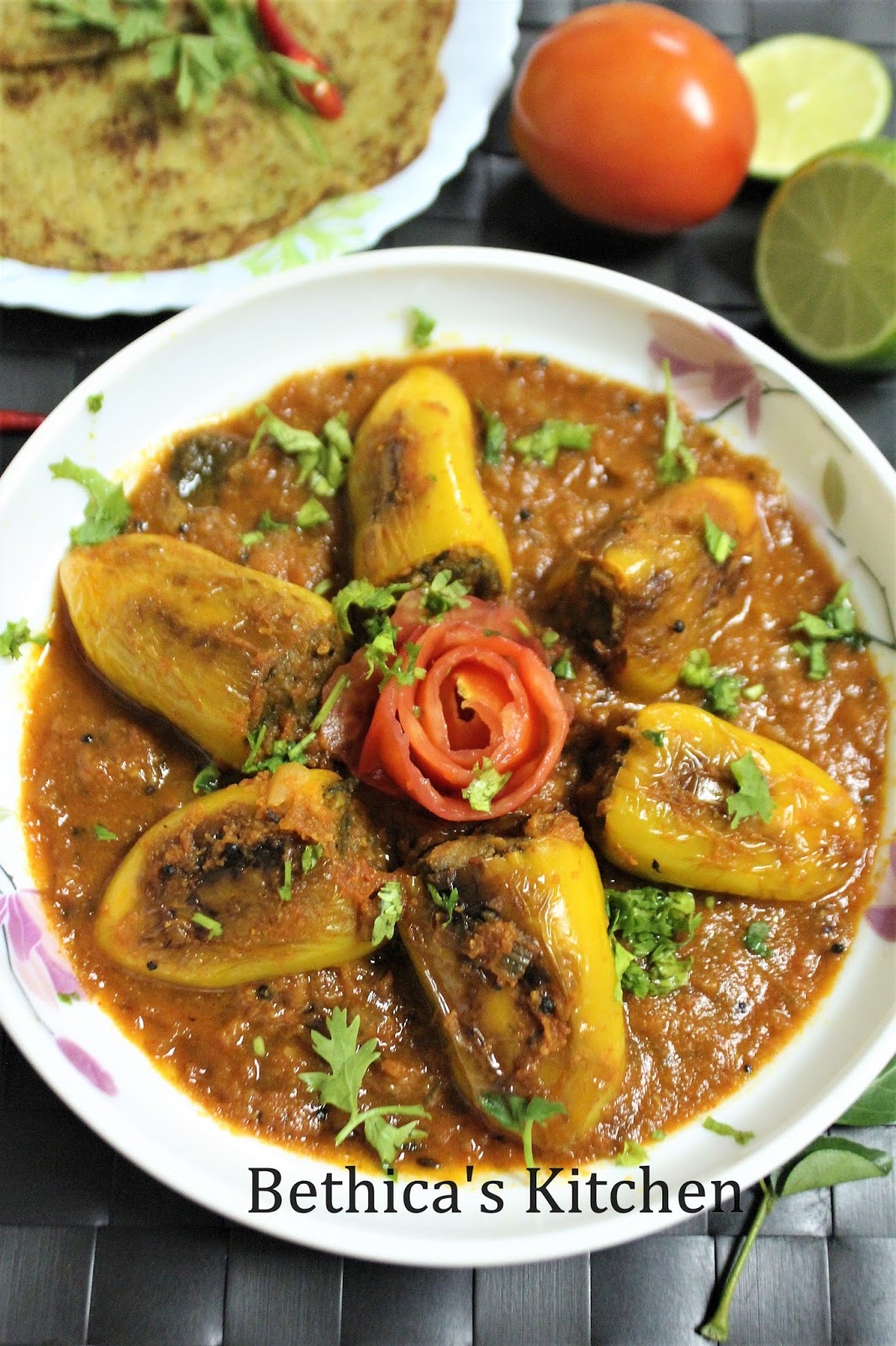 Bethica's Kitchen Flavours Stuffed Chili Pepper in Tomato Gravy
