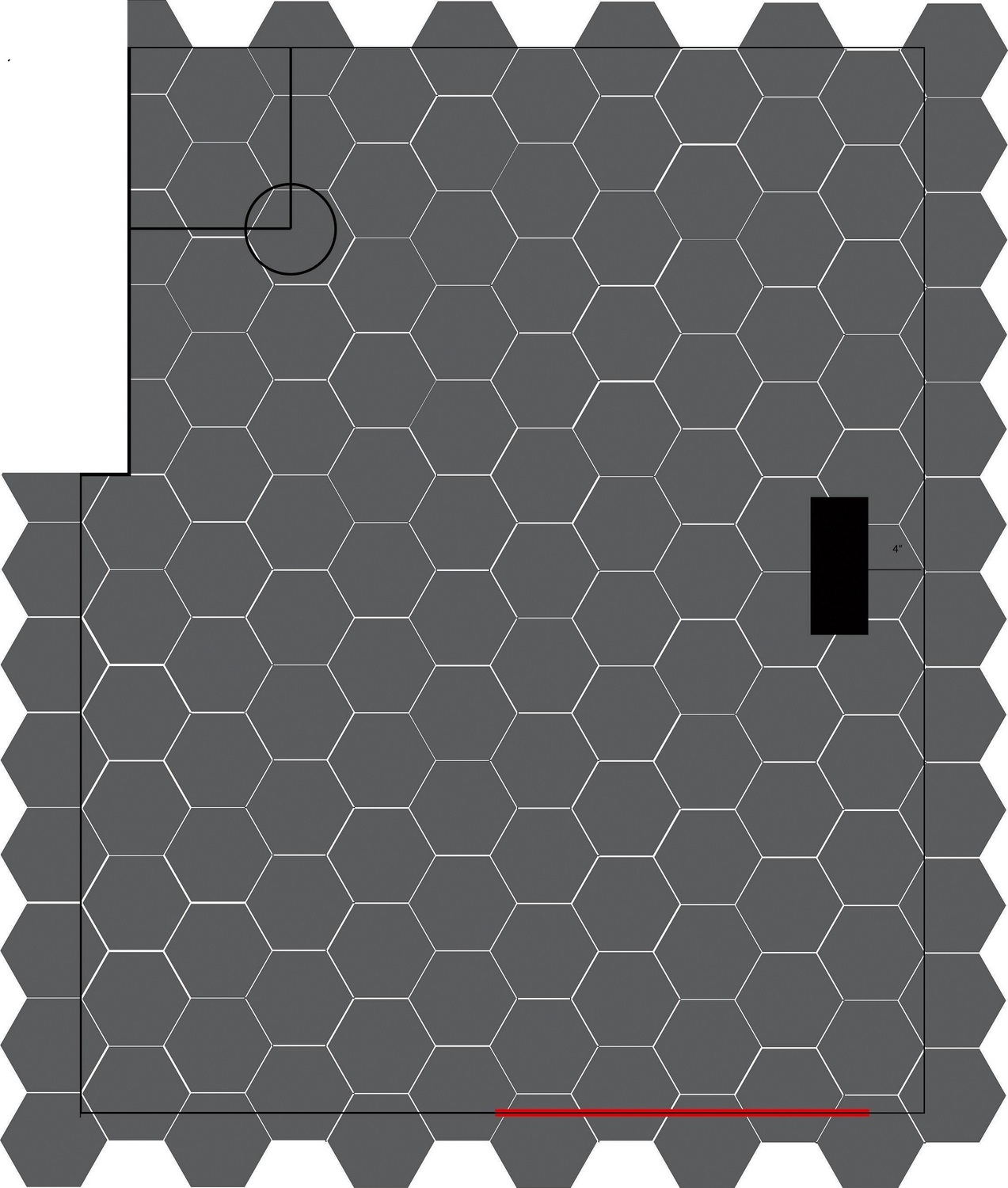 How To Lay Big Hexagon Tile Week 3 Of The One Room Challenge