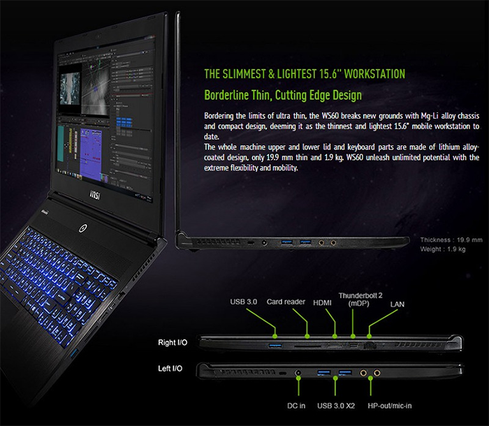 Centre Com MSI WS60 Workstation Laptop Review