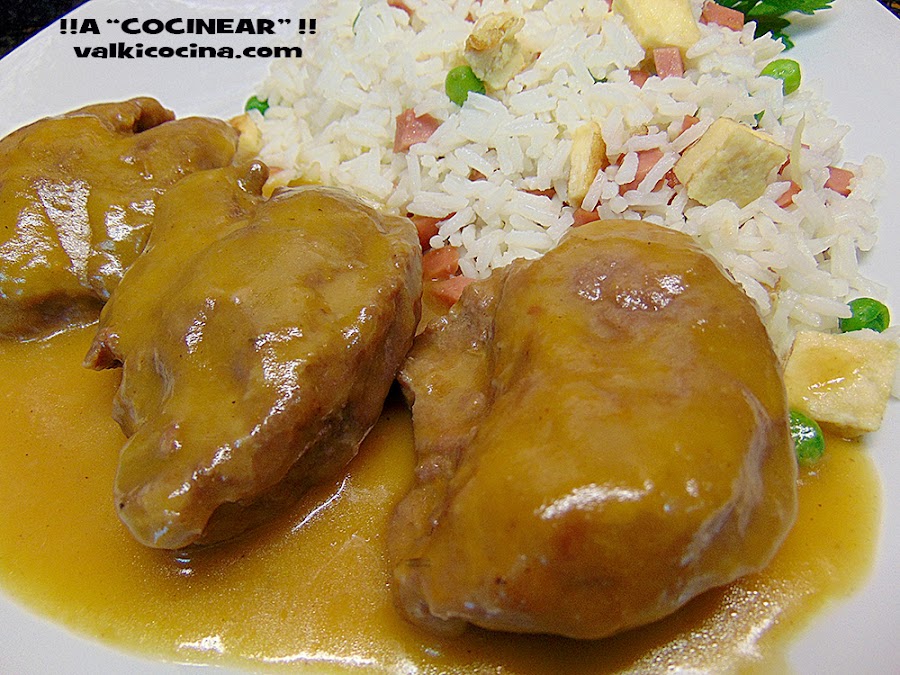 Carrilleras de cerdo en salsa ( olla rápida )