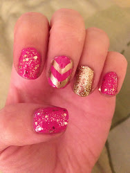 nail pink gold