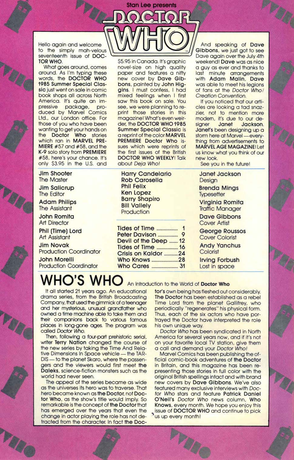 Read online Doctor Who (1984) comic -  Issue #17 - 2