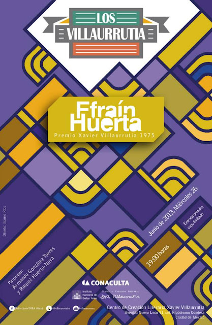 El ciclo "Los Villaurrutia" presenta a Efraín Huerta en el CCLXV