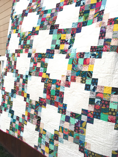 Quilt from Anna Maria Horner's Mod Corsage fabric line pattern from Quilting Quickly magazine