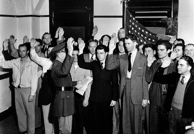 22 March 1941 worldwartwo.filminspector.com Jimmy Stewart induction ceremony