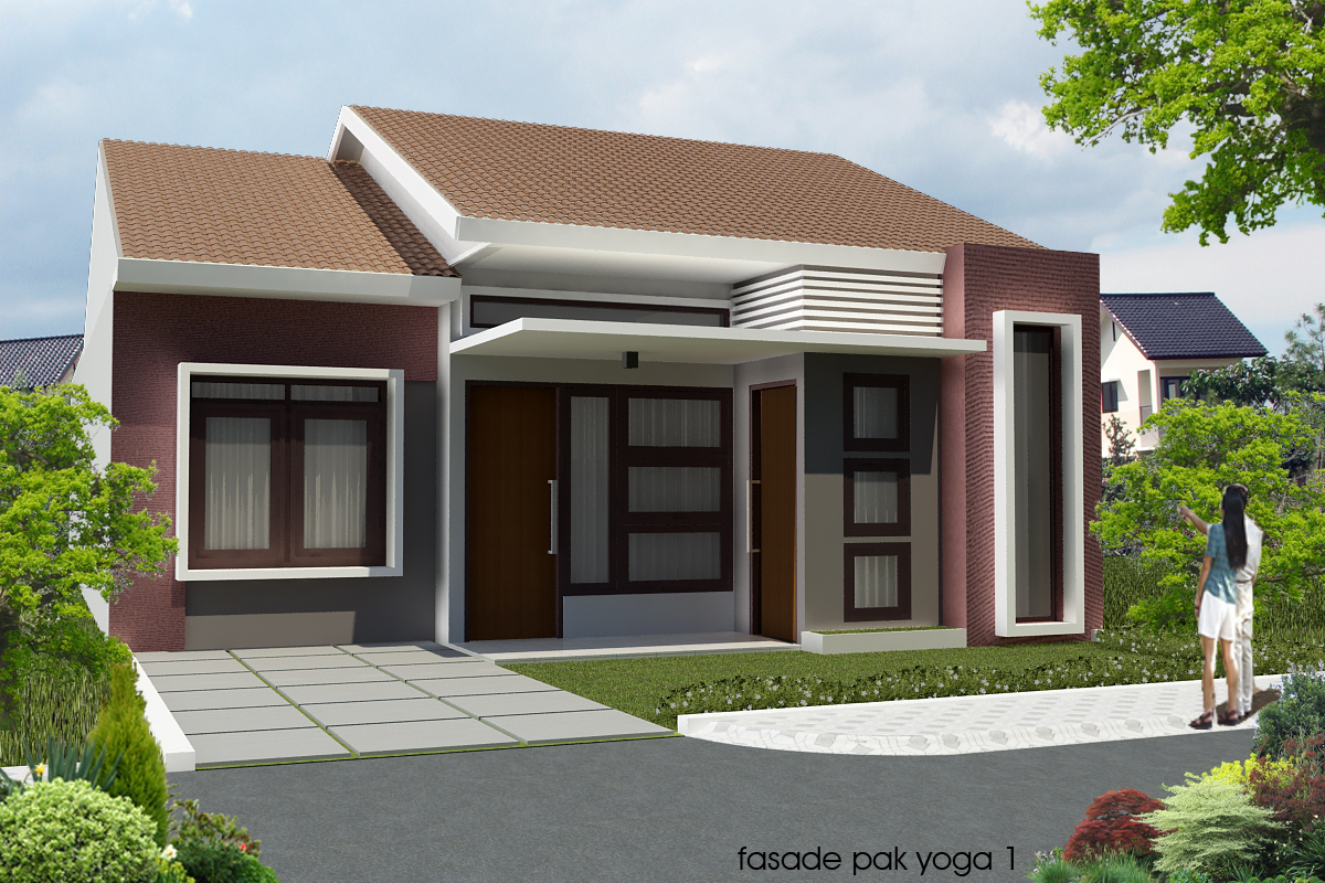 Rumah Minimalis 1 Lantai Setengah Desain Rumah Minimalis