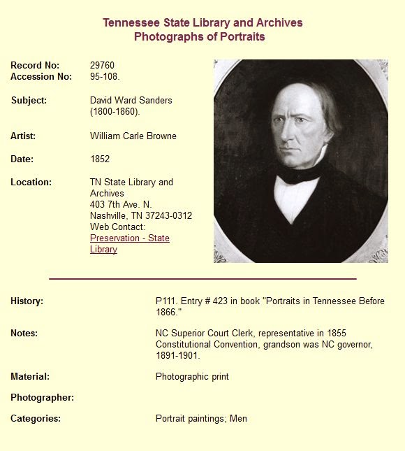 Swansboro, North Carolina History David Ward Sanders and Family