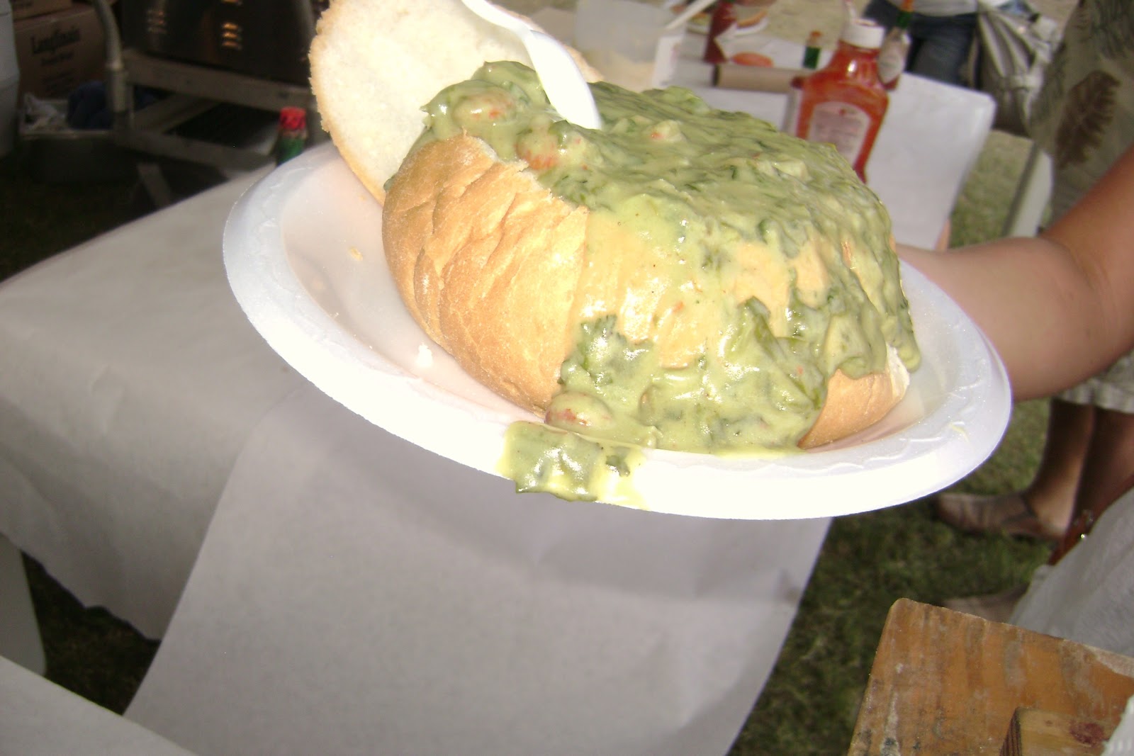 Cajun Delights CrawfishSpinach Bread Bowl + Mardi Gras Fun