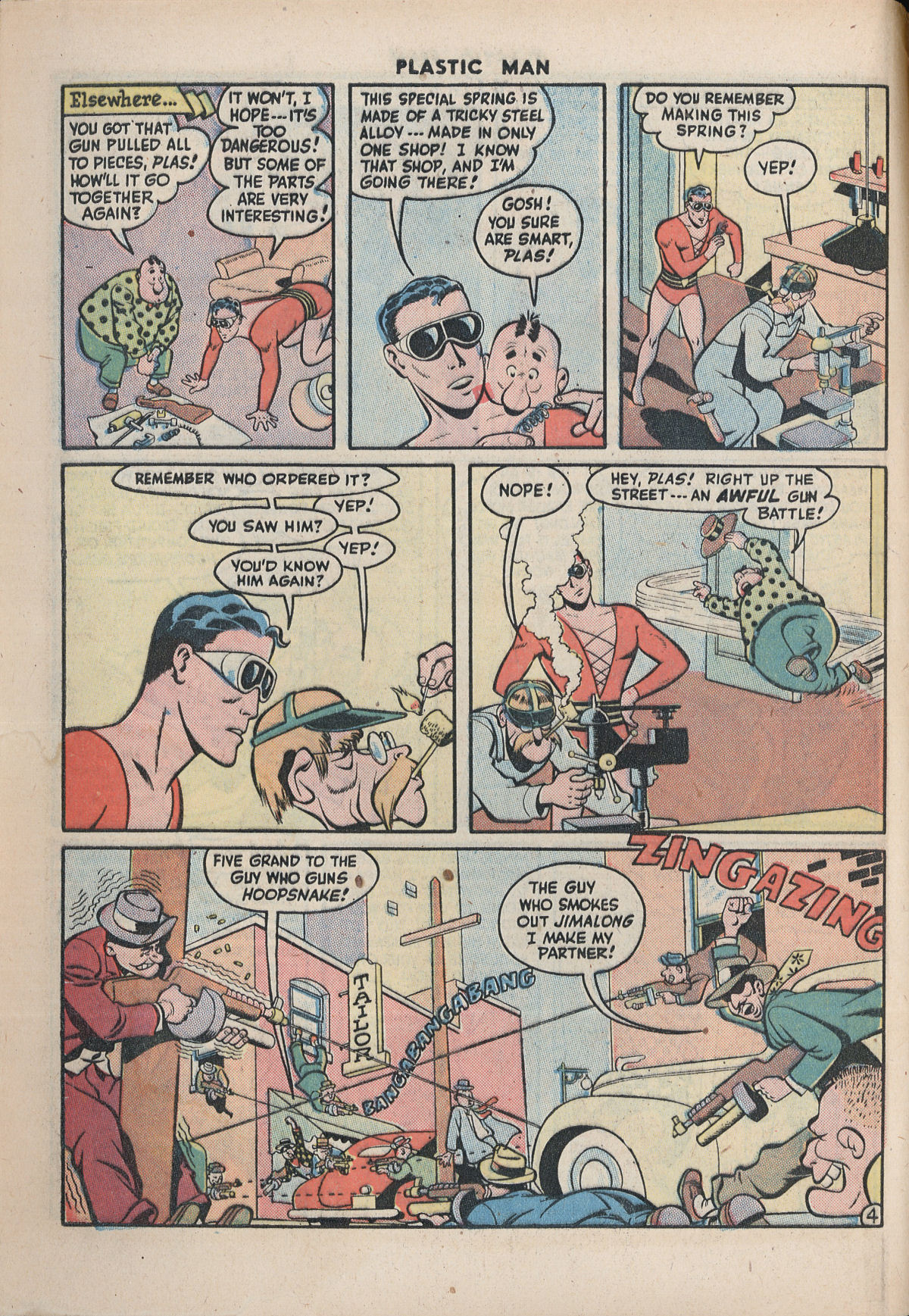Read online Plastic Man (1943) comic -  Issue #5 - 6