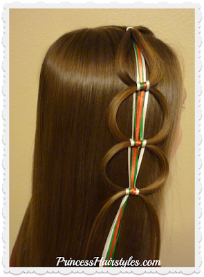 Ribbon chain braid or ribbon loops video tutorial. Ribbon chain braid or ribbon hair loops video tutorial.