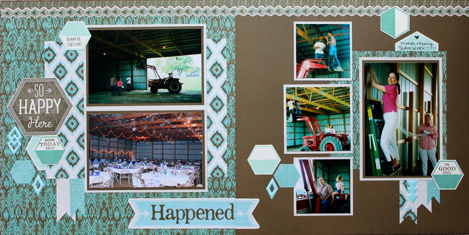 HeatherJaneDesign Let's Scrap Hexagons with Jackson Paper!