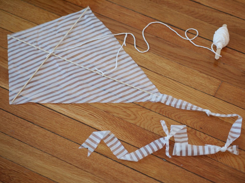 Paper Bag Kite Craft - Typically Simple