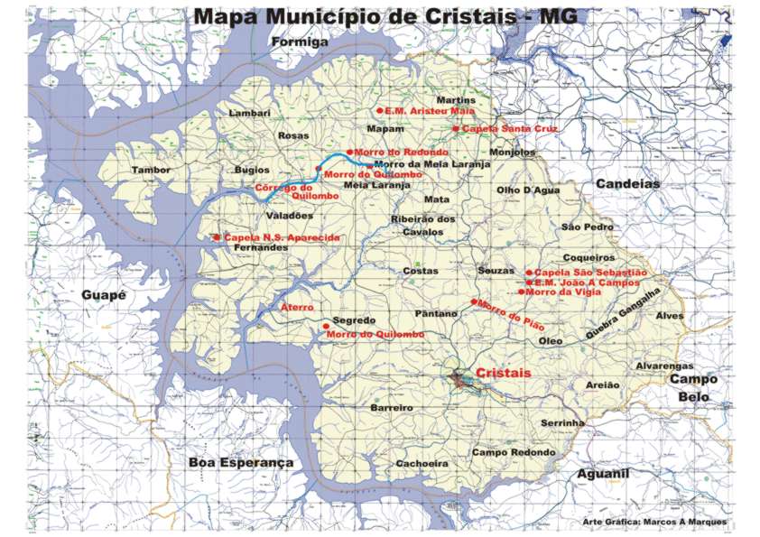 Mapa de Cristais