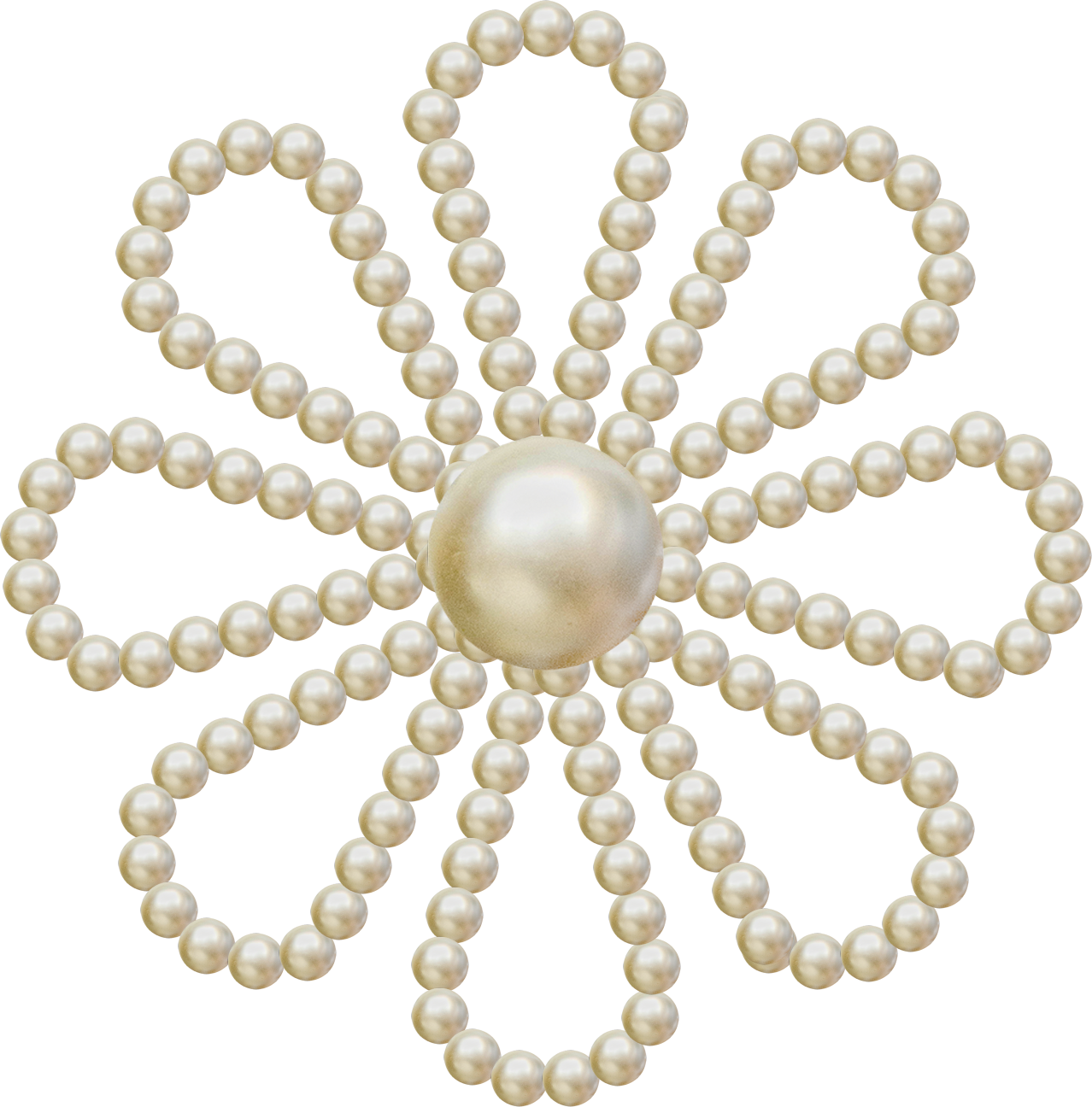 Arlene's Scrapbits Pearl flowers elements