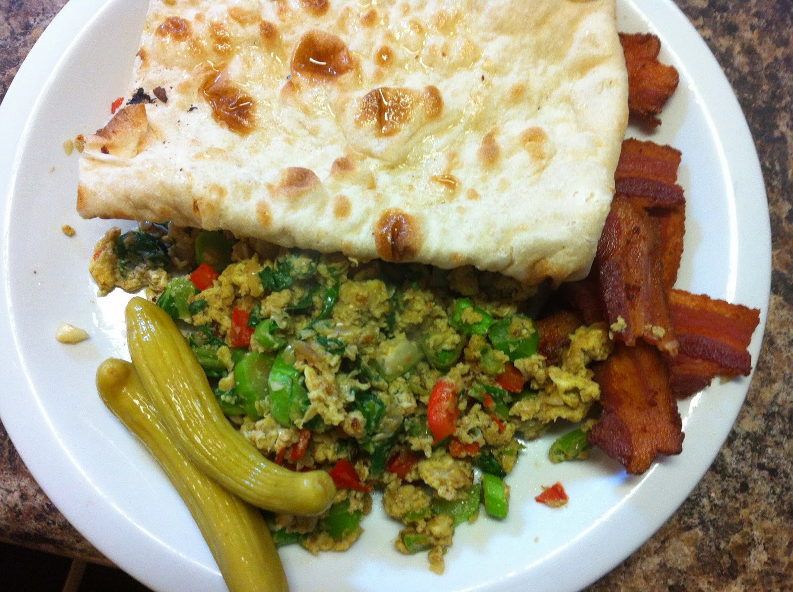 Wade's Global Kitchen Jamaican Jerk Scrambled Eggs with Chinese Yu