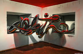 02-Chrome-Tubes-Red-Light-Odeith-3D-Anamorphic-Graffiti-Drawings-www-designstack-co