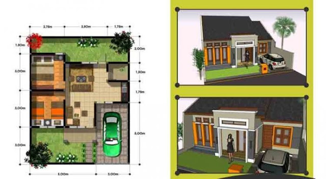 Mau Tahu   Desain Rumah Minimalis Modern Ukuran 6x12