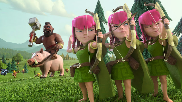 11003-Archers and Hog Rider Clash of Clans HD Wallpaperz