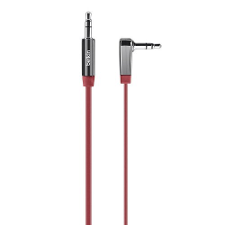 Belkin MIXIT Right Angle Aux / Auxilary Cable - 3 ft (Red)