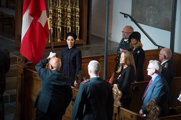 Princess Marie attends a memorial service for deceased fire and rescue services at Holmen's Church