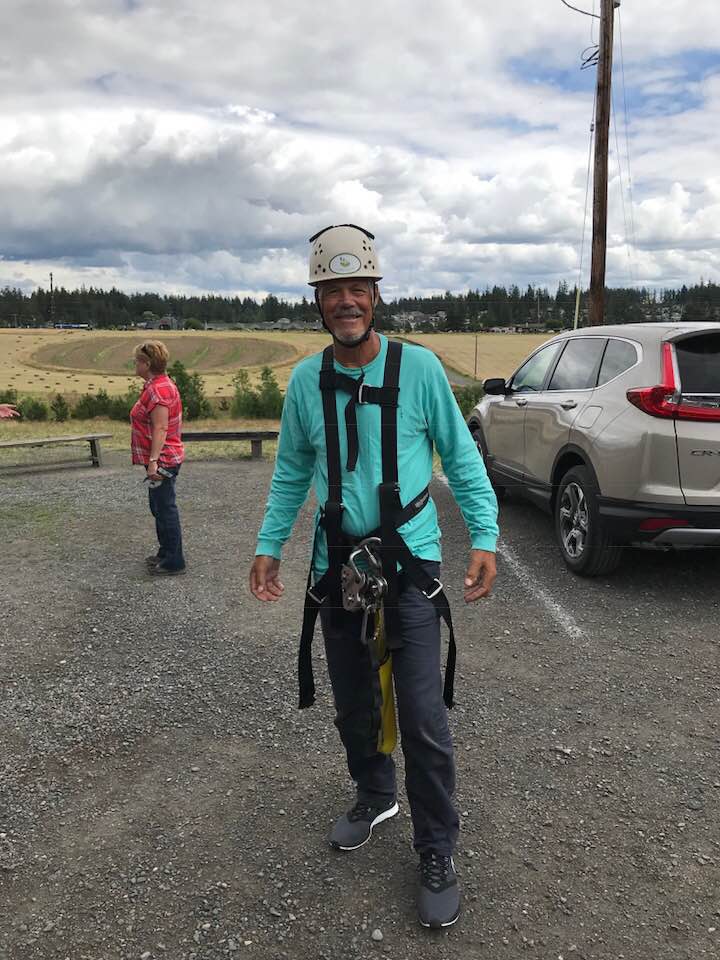 Vacation Rick Zip Lining On Camano Island North Of Seattle With Canopy