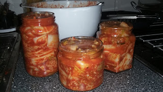 Purkitettu kimchi