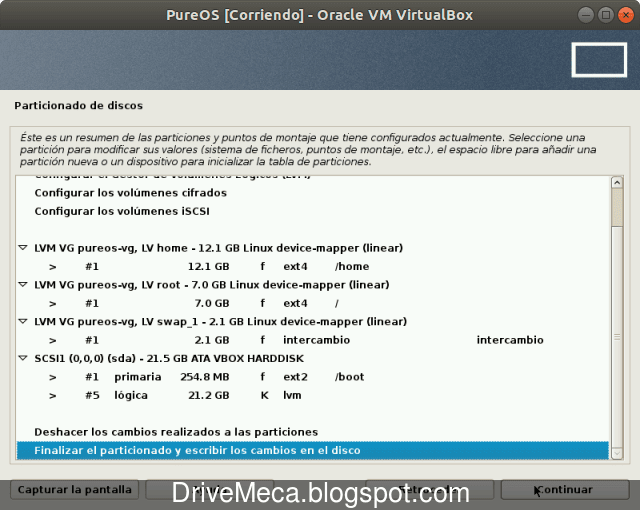Verificamos como quedara particionado nuestro disco Verificamos como quedara particionado nuestro disco