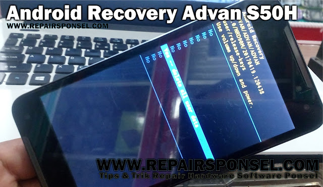 Cara masuk Android Recovery Advan S50H