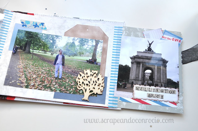 Mini álbum viaje Londres scrapbooking