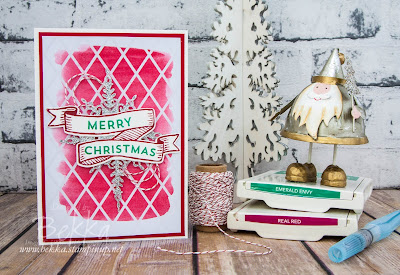 Christmas Banner Card made using Stampin' Up! UK Supplies which you can buy here