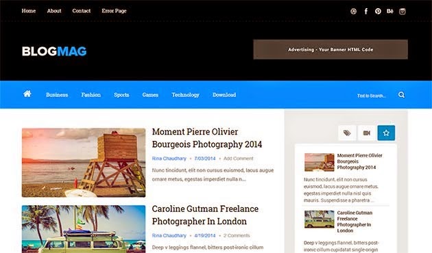 Template BlogMag Free