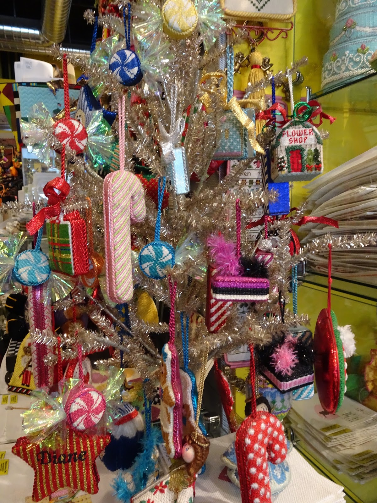 The French Tangerine needlepoint update and a san francisco shop