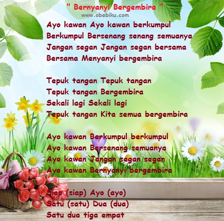 Lirik Lagu Anak Anak Bernyanyi Bergembira Obebiku Lirik Lagu Anak Anak Bernyanyi Bergembira Obebiku