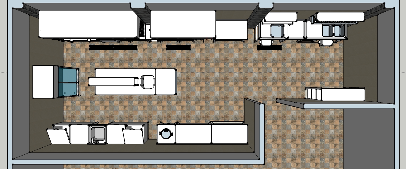 Aries Kitchen Specialist Desain Dapur Restoran Hotel Catering Desain Dapur Stailess Menggunakan Sketchup