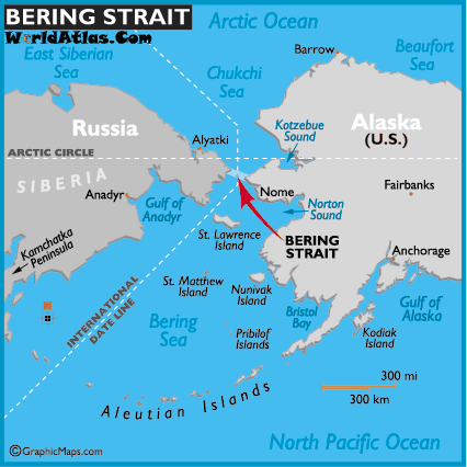 Russia Alaska Map 