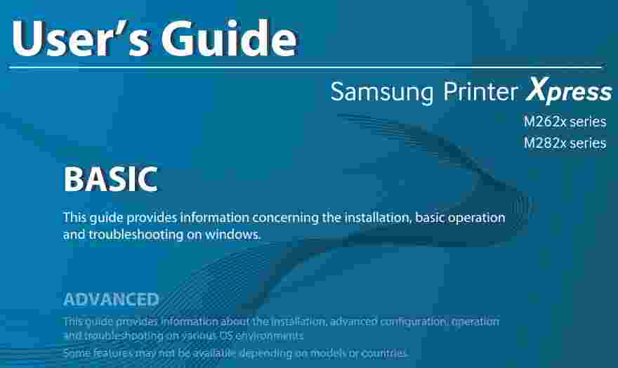 samsung printer xpress m262x series