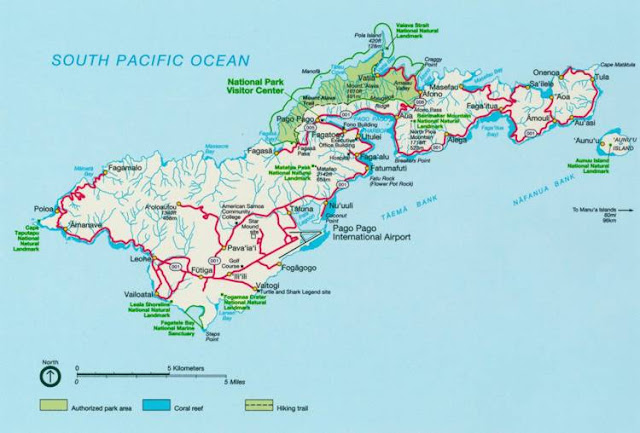 MAPS OF AMERICAN SAMOA - USA ~ Klima Naturali™